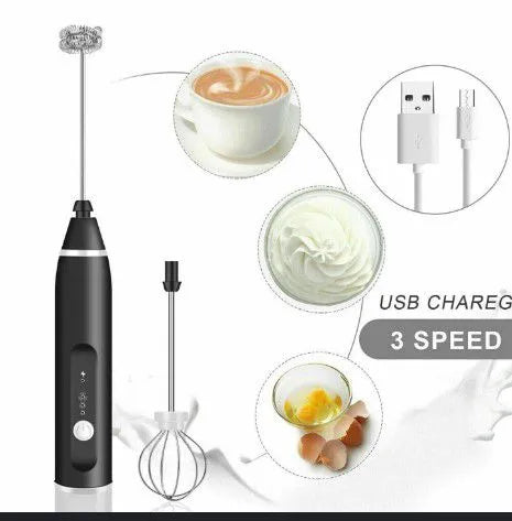 2 in 1 Electric Rechargeable Coffee Beater & Milk Frother and Foamer | High Quality