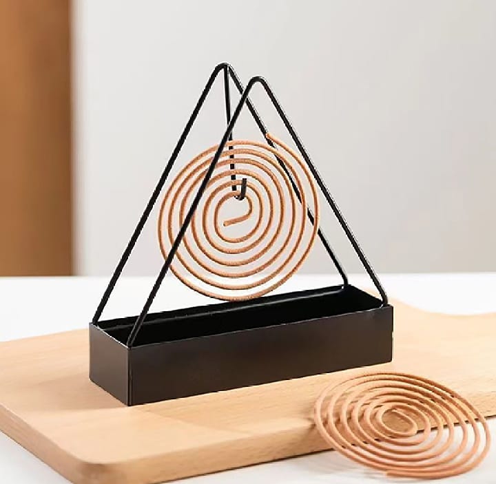 Iron Mosquito Coil Holder Incense Holders Coil Incense Burner Frame Modern Repellent Incense Rack for Household Bedroom