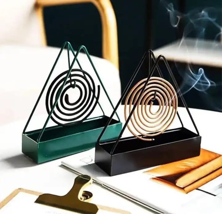 Iron Mosquito Coil Holder Incense Holders Coil Incense Burner Frame Modern Repellent Incense Rack for Household Bedroom